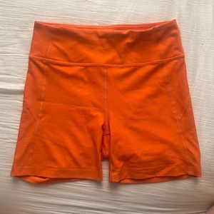 Outdoor Voices Warmup 5” Short in Orange size S